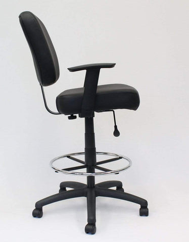 Boss Oversized Drafting Stool [B1681-BK] Boss Office Products Drafting Chair B1681-BK