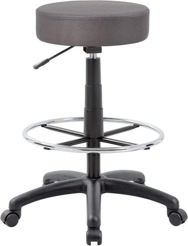 Boss The DOT Drafting Stool [B16210-BK] Boss Office Products Charcoal Grey Drafting Chair B16210-CG