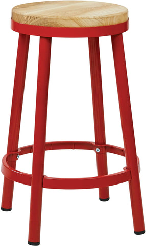 Bristow 26" Metal Backless Counter Stool, Finish Frame [BRW3226] Office Star Red Stool BRW3226-9
