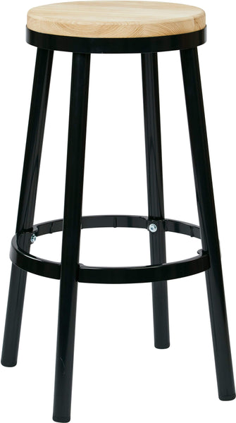 Bristow 30" Metal Backless Bar Stool, Finish Frame [BRW3230] Office Star Black Stool BRW3230-3