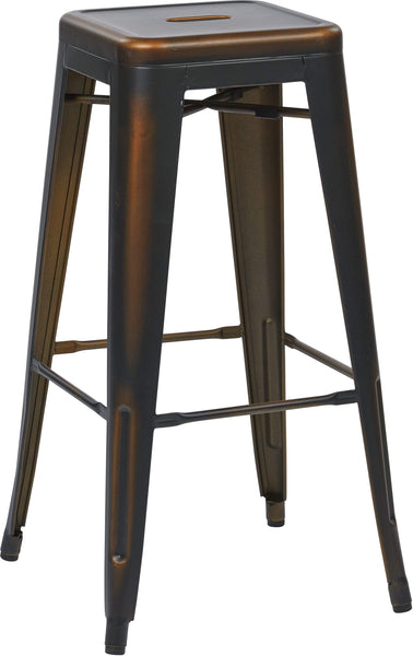 Bristow 30" Metal Stool, Antique Turquoise, 4-Pack [BRW3030A4] Office Star Antique Copper Stool BRW3030A4-AC