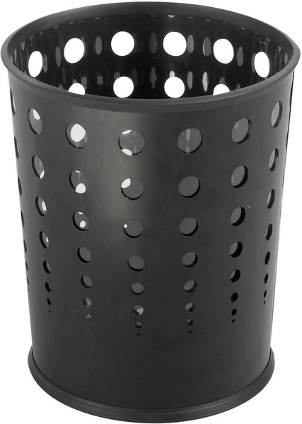Bubble Trash Can 6 Gallon Black Set of 3 [9740BL] Safco Waste Receptacle 9740BL