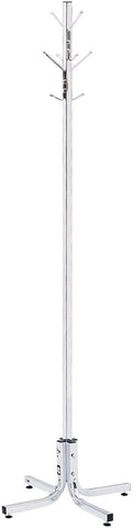 Coat Rack 4 Double Hooks [4163] Safco Chrome Coat Rack 4163CR
