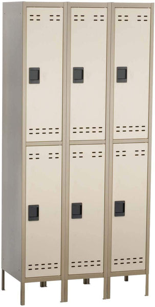 Double Tier Locker 3 Column [5526] Safco Tan Office Lockers 5526TN
