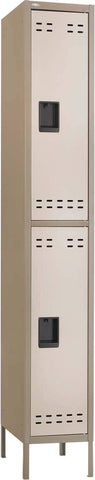 Double Tier Locker [5523] Safco Tan Office Lockers 5523TN