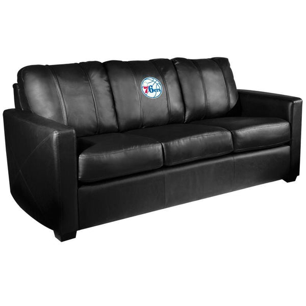 Dreamseat Stationary Sofa with NBA Team Logo Dreamseat Philadelphia 76ers Secondary PSNBA32011 Sofa XZ7759001SOCDBK-PSNBA32011