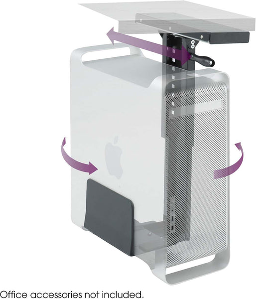 Ergo-Comfort® CPU Holder Swivel Mount Dark Gray [2175] Safco CPU Holder 2175