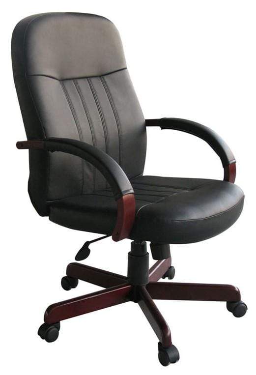 Executive Custom Finish LeatherPlus Office Chair [B8376] – Office Chairs  Unlimited – Free Shipping!