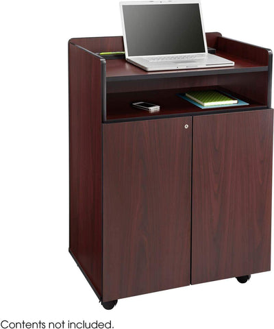 Executive Presentation Stand Lectern [8919] Safco Mahogany Lectern 8919MH