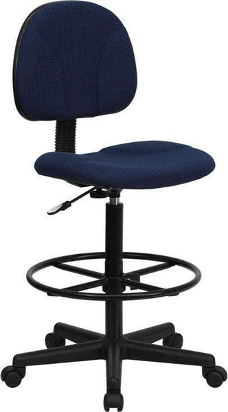 Flash Adjustable Range Drafting Chair [BT-659-BLK-GG] Flash Furniture Blue / No Arms Drafting Chair BT-659-NVY-GG