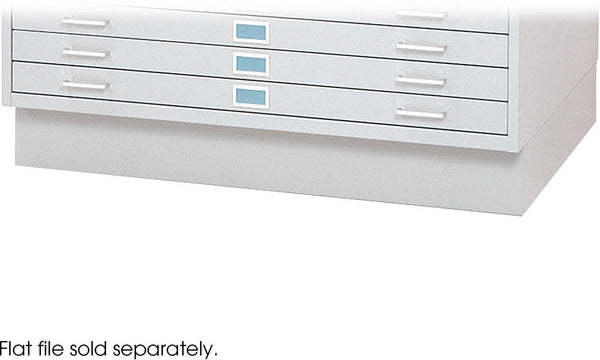 Flat File Closed Base for 4996 and 4986 Steel [4997] Safco White Flat File 4997WHR