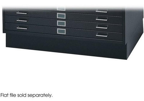 Flat File Closed Base for 4998 Steel [4999] Safco Black Flat File 4999BLR