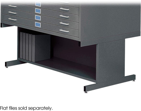 Flat File High Base for 4998 Steel [4979] Safco Black Flat File 4979BL