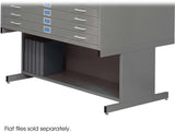 Flat File High Base for 4998 Steel [4979] Safco Gray Flat File 4979GR