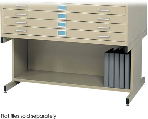 Flat File High Base for 4998 Steel [4979] Safco Tropic Sand Flat File 4979TS