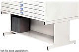 Flat File High Base for 4998 Steel [4979] Safco White Flat File 4979WH