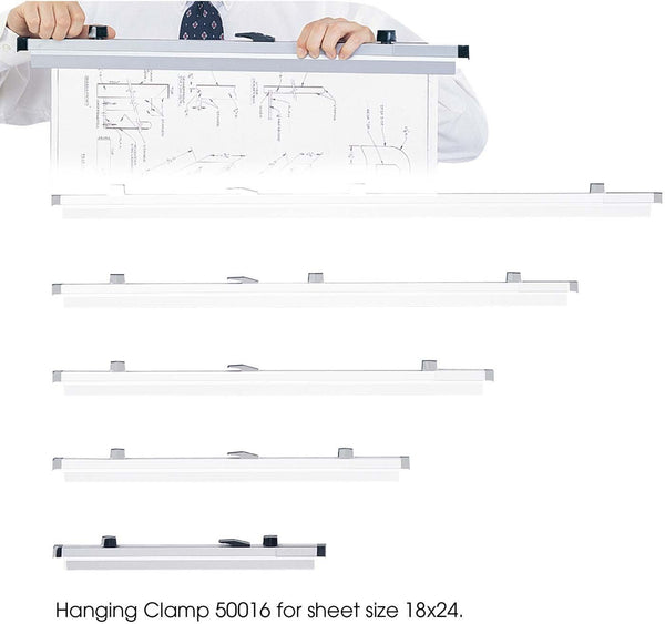 Hanging Clamps For 18 x 24" Sheets 18" [50016] Safco Hanging Clamps 50016