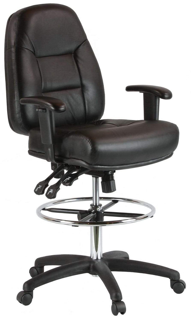 Harwick Multi-Function Leather Drafting Chair [100KL] – Office Chairs  Unlimited – Free Shipping!