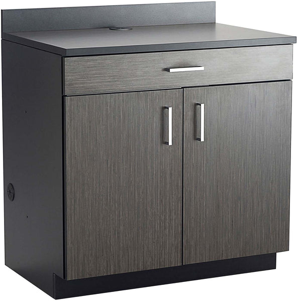 Hospitality 2 Door 1 Drawer Base Cabinet [1701] Safco Asian Night Black Storage Unit 1701AN