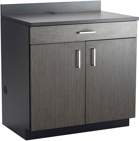Hospitality 2 Door 1 Drawer Base Cabinet [1701] Safco Asian Night Black Storage Unit 1701AN