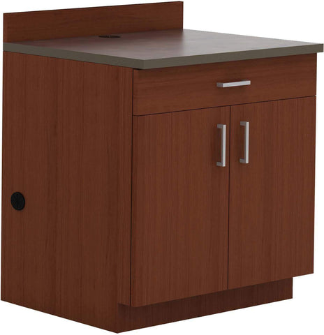Hospitality 2 Door 1 Drawer Base Cabinet [1701] Safco Mahogany Storage Unit 1701MH