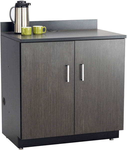 Hospitality 2 Door Base Cabinet [1702] Safco Asian Night Black Storage Unit 1702AN