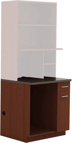 Hospitality Appliance Base Cabinet [1705] Safco Mahogany Storage Unit 1705MH