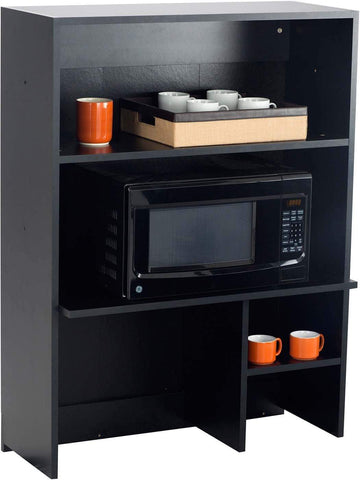 Hospitality Appliance Hutch Cabinet [1706] Safco Asian Night Black Storage Unit 1706AN