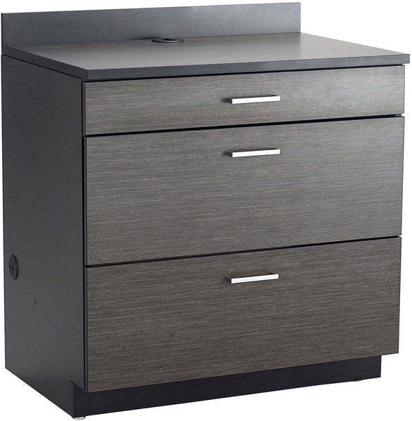 Hospitality Cabinet 3 Drawer Base Cabinet [1703] Safco Asian Night Black Storage Unit 1703AN