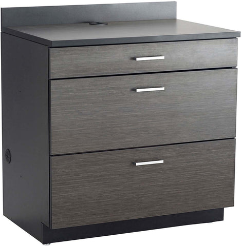 Hospitality Cabinet 3 Drawer Base Cabinet [1703] Safco Asian Night Black Storage Unit 1703AN