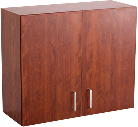 Hospitality Wall Cabinet [1700] Safco Mahogany Storage Unit 1700MH