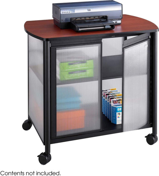 Impromptu® Deluxe Machine Stand with Doors [1859] Safco Black Machine Stand 1859BL