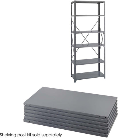 Industrial Steel Shelving Shelf Pack 36 x 18" Set of 6 [6252] Safco Shelving 6252