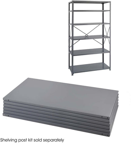 Industrial Steel Shelving Shelf Pack 36 x 24" Set of 6 [6254] Safco Shelving 6254