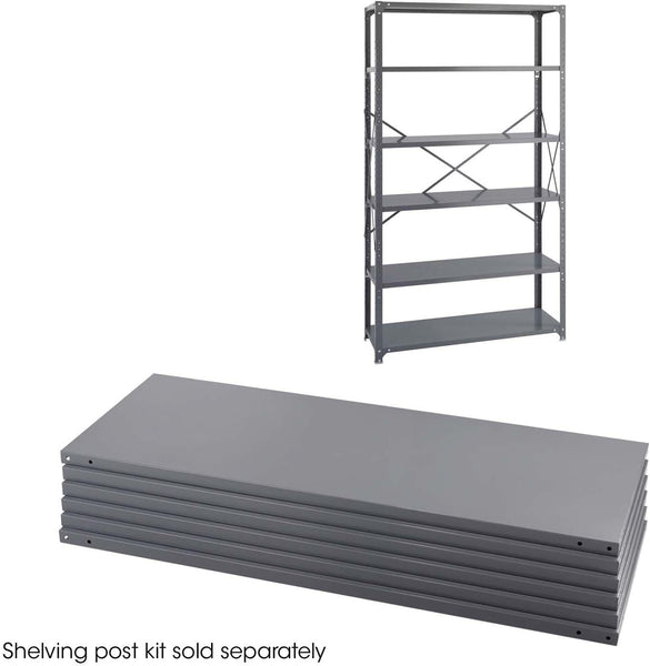 Industrial Steel Shelving Shelf Pack 48 x 18" Set of 6 [6253] Safco Shelving 6253