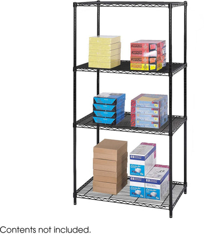 Industrial Wire Shelving 36 x 24" [5288] Safco Black Shelving 5288BL
