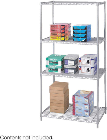 Industrial Wire Shelving 36 x 24" [5288] Safco Metallic Gray Shelving 5288GR