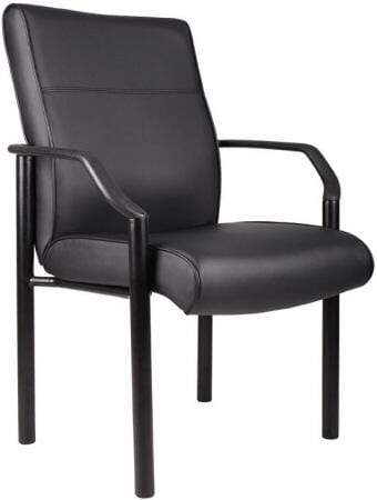 LeatherPlus&trade; Waiting Room Chair [B689] Boss Office Products Guest Chair B689