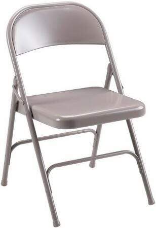 Lorell Beige Metal Folding Chairs [62500] Lorell Stacking Chair LLR62500