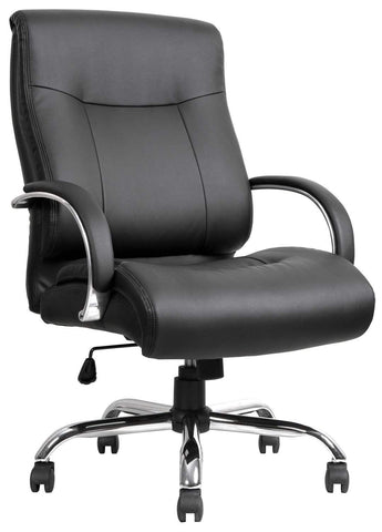 Lorell Deluxe Big and Tall Leather Office Chair [LLR40206] Lorell Big & Tall Chairs