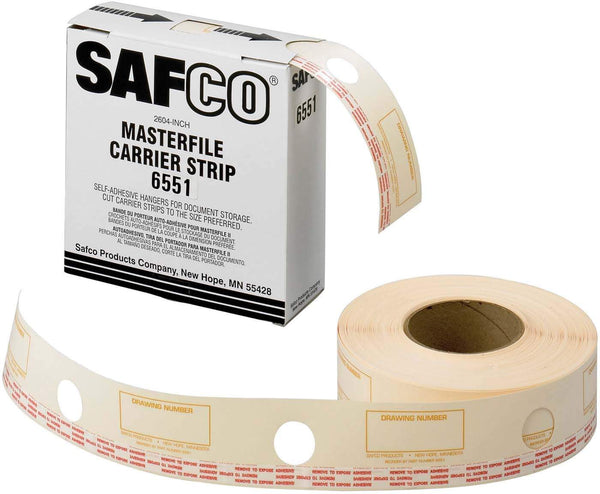 MasterFile 2 Carrier Strips Film Laminate [6551] Safco Carrier Strips 6551