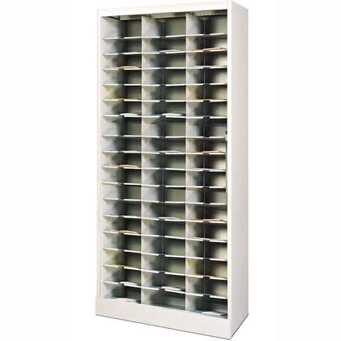 Mayline 36"x80" Cabinet 42 Pockets Pebble Gray [3680ND109] Mayline Document Storage 3680ND109
