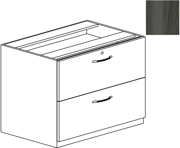 Mayline Aberdeen 36" Credenza Lateral File [ACLF36] Mayline Gray Steel Lateral File ACLF36LGS