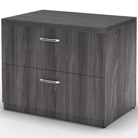 Mayline Aberdeen 36" Freestanding Lateral File [AFLF36] Mayline Gray Steel Lateral File AFLF36LGS