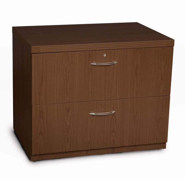Mayline Aberdeen 36" Freestanding Lateral File [AFLF36] Mayline Mocha Lateral File AFLF36LDC
