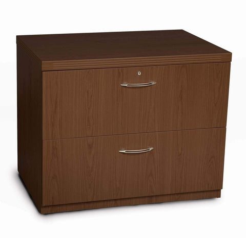 Mayline Aberdeen 36" Freestanding Lateral File [AFLF36] Mayline Mocha Lateral File AFLF36LDC