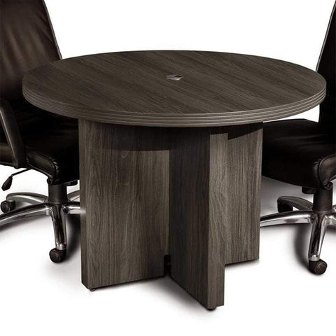 Mayline Aberdeen 42" Round Conference Table [ACTR42] Mayline Gray Steel Conference Table ACTR42LGS