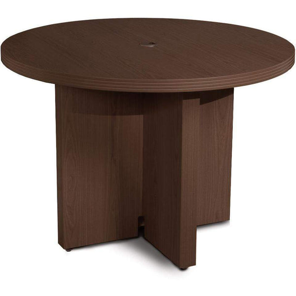 Mayline Aberdeen 42" Round Conference Table [ACTR42] Mayline Mocha Conference Table ACTR42LDC