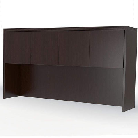 Mayline Aberdeen 72" Hutch with Wood Doors [AHW72] Mayline Mocha Hutch AHW72LDC