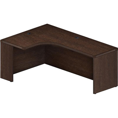 Mayline Aberdeen 72" Left Extended Corner Table [AEC72L] Mayline Mocha Desk AEC72LLDC